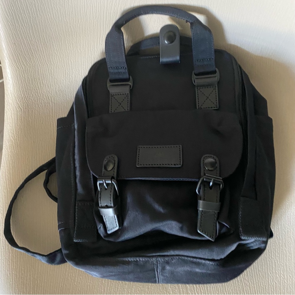 Doughnut macaroons mini Backpack Black on Black